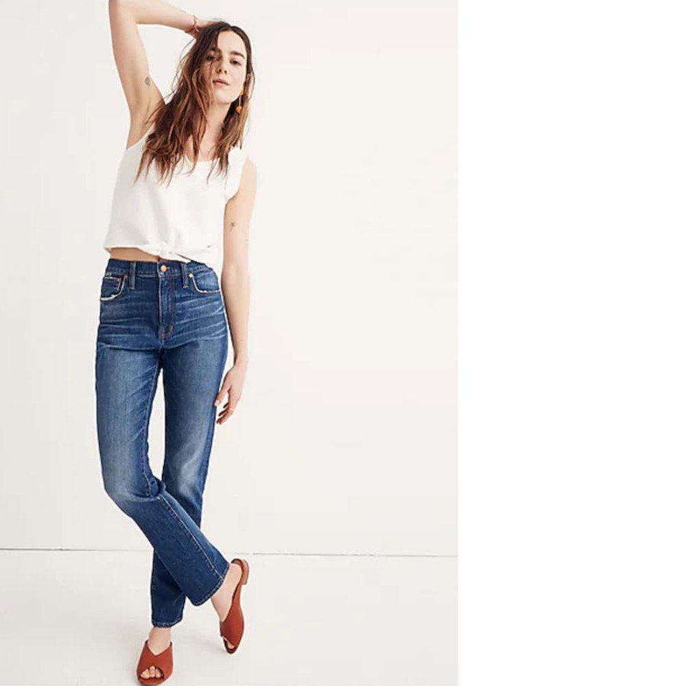 Madewell The high rise slim boyfriend jeans